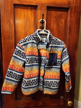 EUC Old Navy Multicolor Kids' Sherpa Puffer Jacket - Multi-Colored